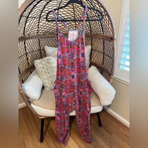 Natural Life Lucy Floral Jumpsuit Medium